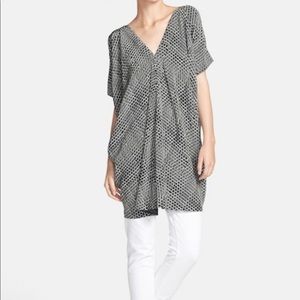 Vince geometric tunic dress